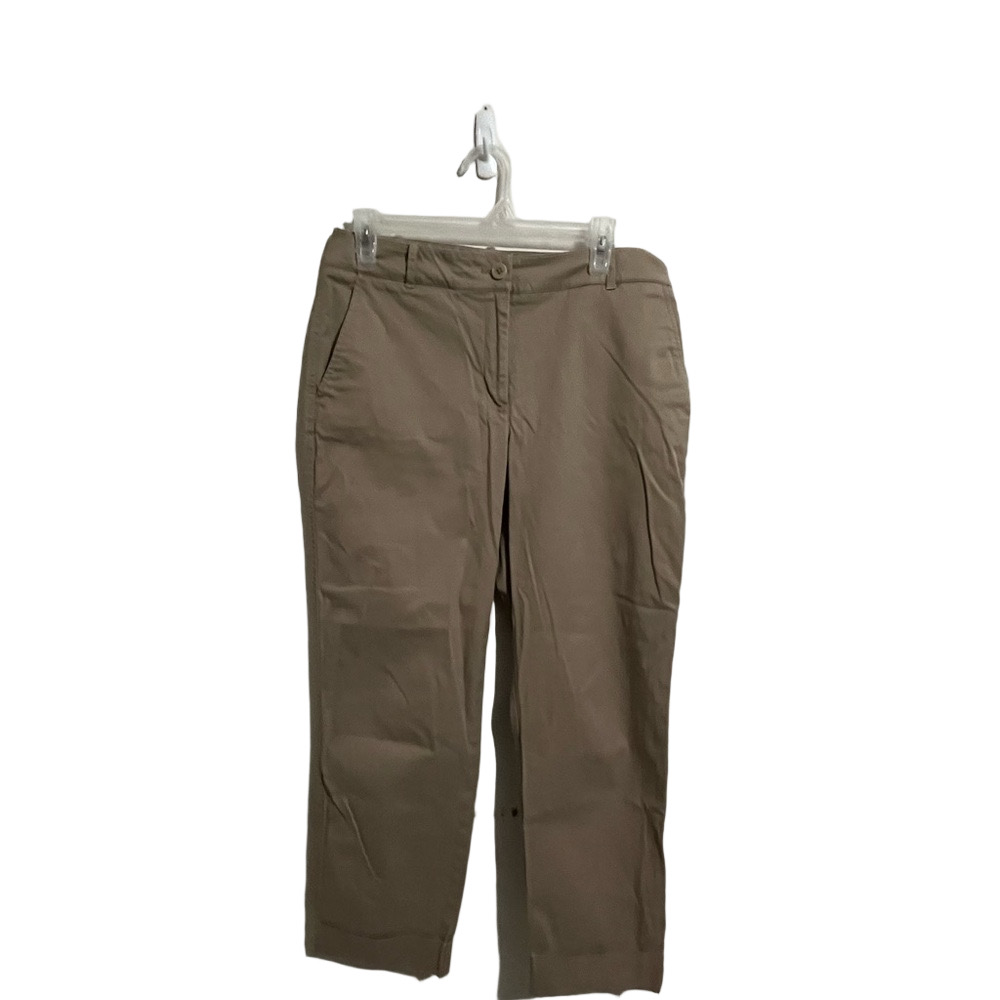 Talbots Tan Casual Pants Cropped Khaki Size: 6